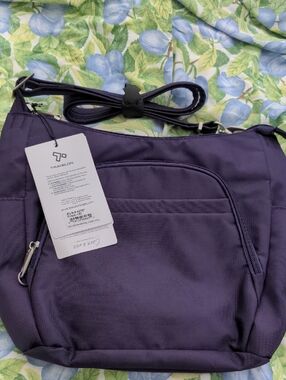 Travelon Compact Crossbody Bag in Purple
